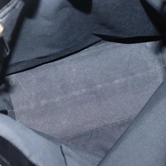 GUCCI GG Canvas Tote Bag Black Gold Auth - Picture 10 of 16